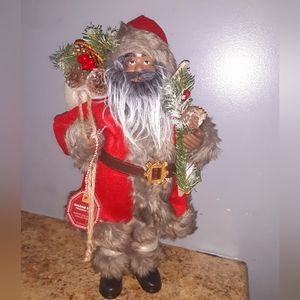 African American/Black Santa Claus Fur Coat & Boots